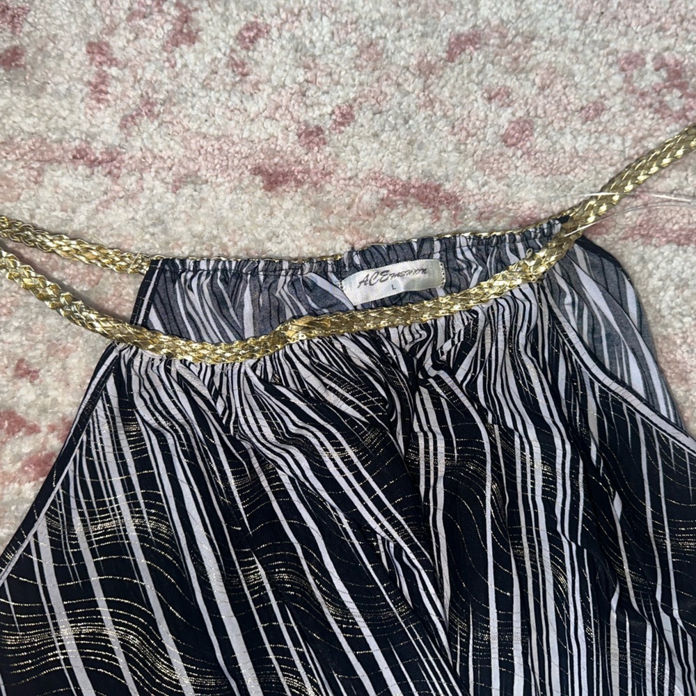 Chic Black and White Maxi Skirt - Picture 6 of 6